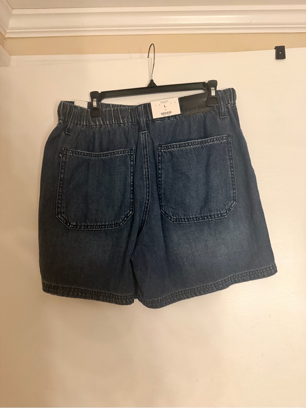 Judy Blue High Waist Pull-On Denim Shorts – Size Large NWT - Picture 4 of 5